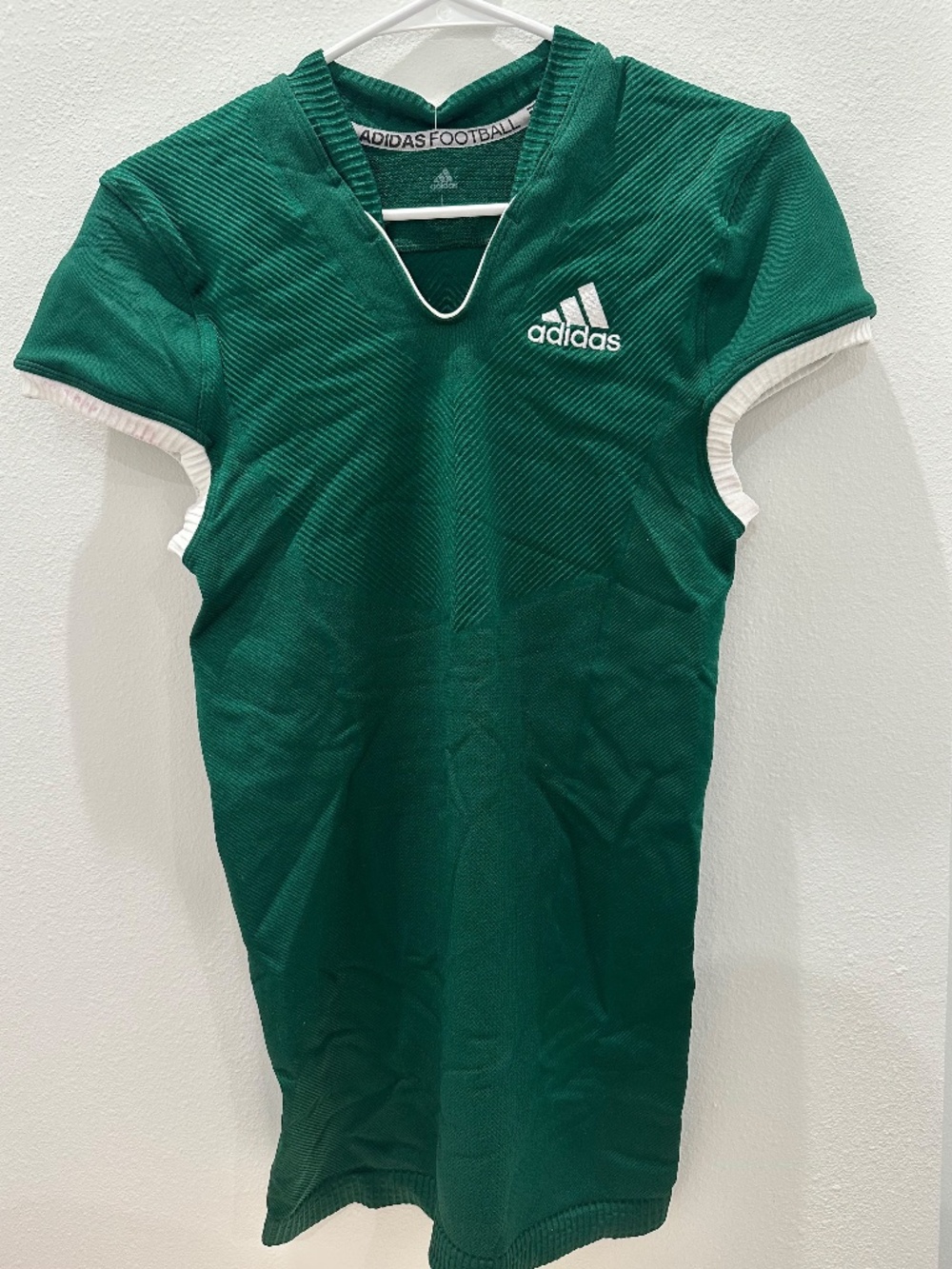 Adidas Techfit Primeknit Football Jersey Men's L Green Compression Fit NWOT